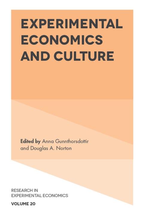 Cover image for book Experimental Economics and Culture