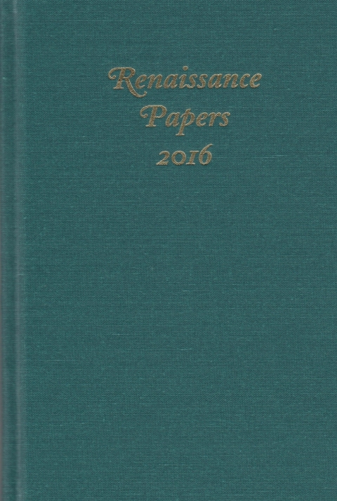 Cover image for book Renaissance Papers 2016