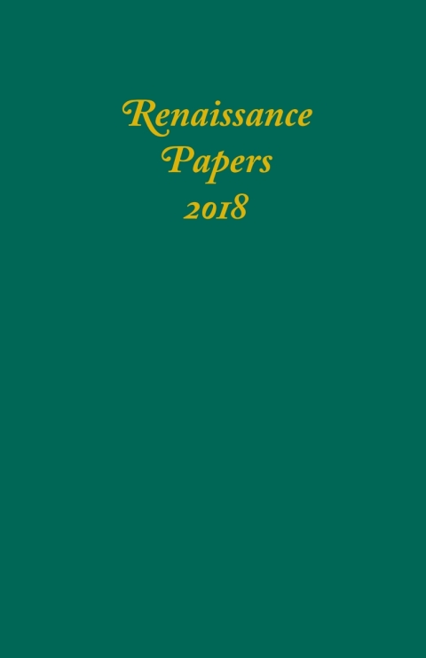 Cover image for book Renaissance Papers 2018