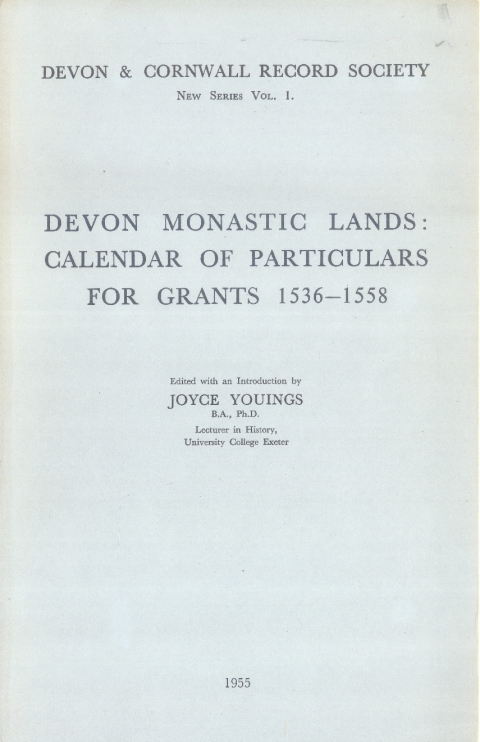 Devon Monastic Lands 