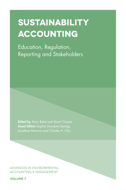 Cover image for book Sustainability Accounting