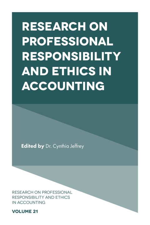 Cover image for book Research on Professional Responsibility and Ethics in Accounting