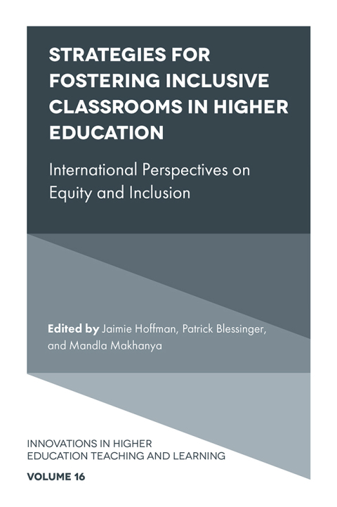 Cover image for book Strategies for Fostering Inclusive Classrooms in Higher Education