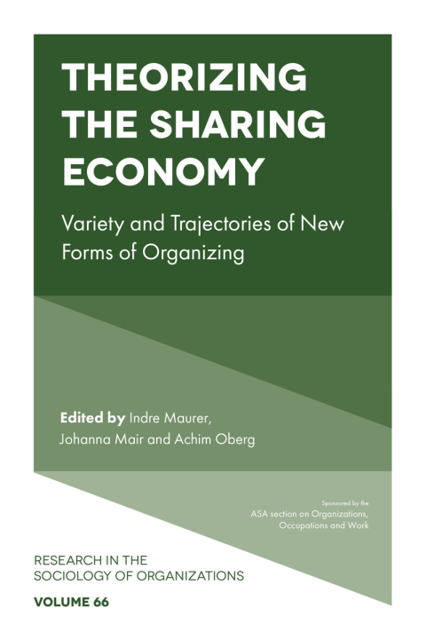 Cover image for book Theorizing the Sharing Economy