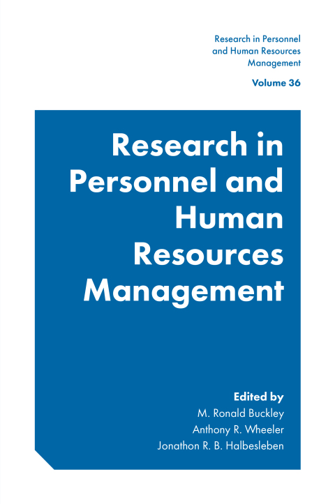 Cover image for book Research in Personnel and Human Resources Management
