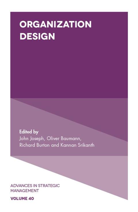 Cover image for book Organization Design