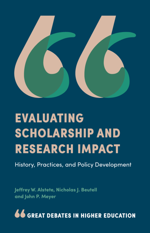Cover image for book Evaluating Scholarship and Research Impact