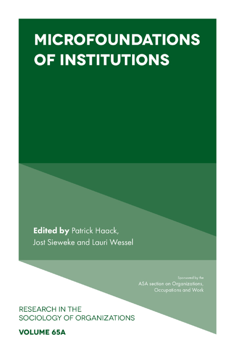 Cover image for book Microfoundations of Institutions