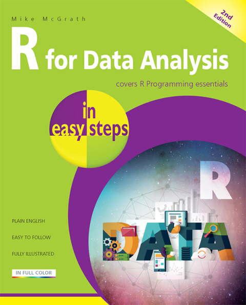 Cover image for book R for Data Analysis in easy steps, 2nd edition