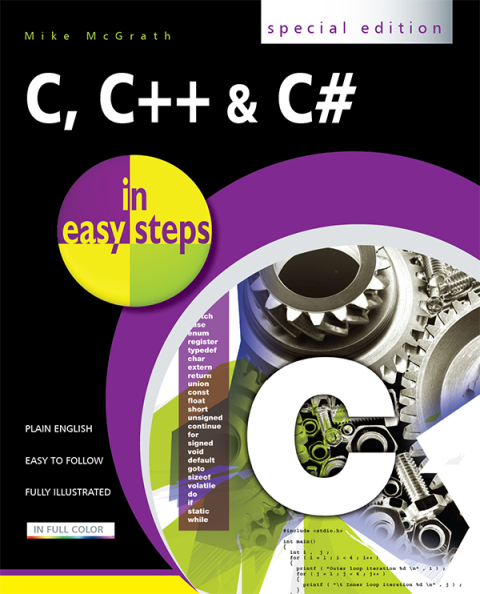 Cover image for book C, C++ & C# in easy steps