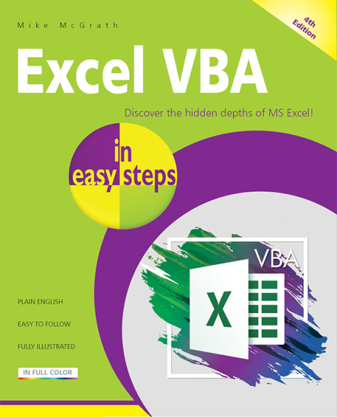 Cover image for book Excel VBA in easy steps, 4th edition