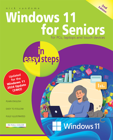 Cover image for book Windows 11 for Seniors in easy steps, 2nd edition