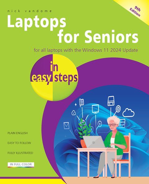 Cover image for book Laptops for Seniors in easy steps, 9th edition
