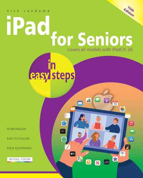 Cover image for book iPad for Seniors in easy steps, 15th edition