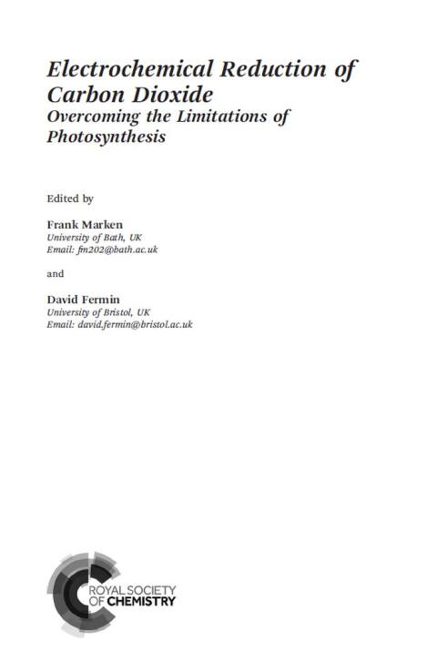Cover image for book Electrochemical Reduction of Carbon Dioxide
