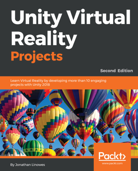 Cover image for book Unity Virtual Reality Projects