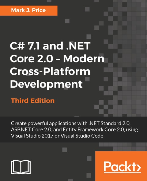 Cover image for book C# 7.1 and .NET Core 2.0 - Modern Cross-Platform Development