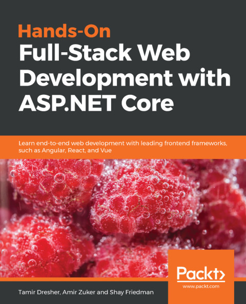 Cover image for book Hands-On Full-Stack Web Development with ASP.NET Core