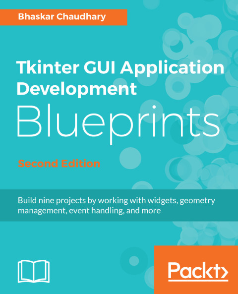 Cover image for book Tkinter GUI Application Development Blueprints - Second Edition
