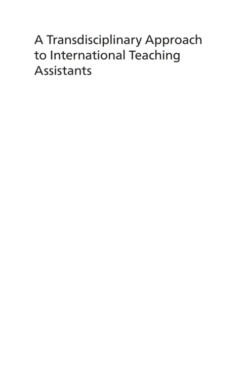 Cover image for book A Transdisciplinary Approach to International Teaching Assistants