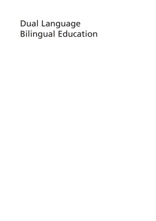 Dual Language Bilingual Education
