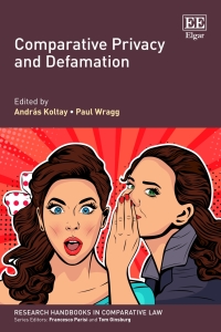 Imagen de portada: Comparative Privacy and Defamation 1st edition 9781788970587