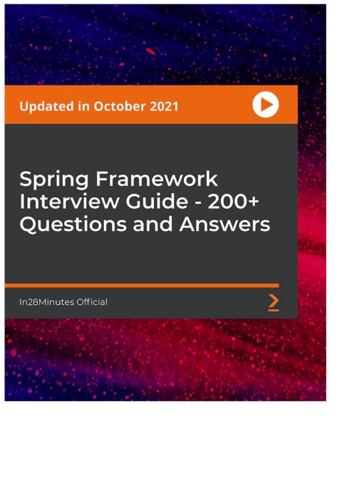 Cover image for book Spring Framework Interview Guide - 200+ Questions and Answers