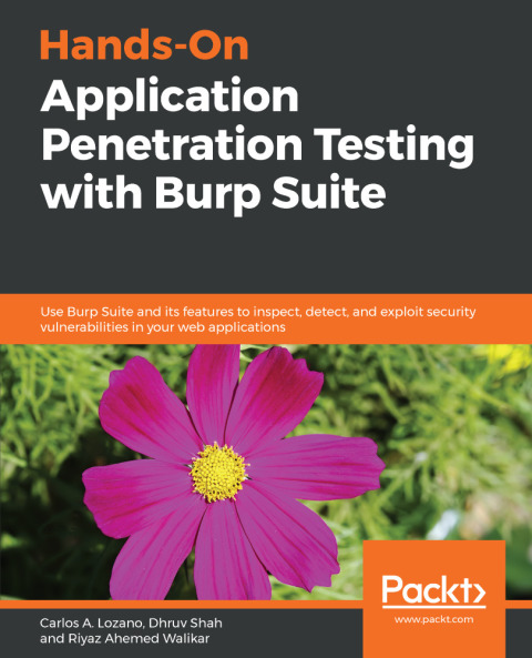 Cover image for book Hands-On Application Penetration Testing with Burp Suite