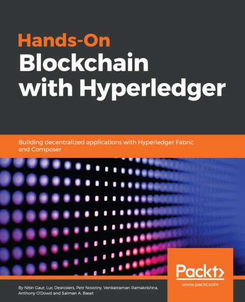 Cover image for book Hands-On Blockchain with Hyperledger