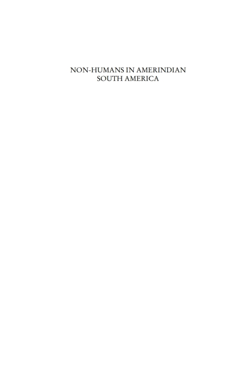 Cover image for book Non-Humans in Amerindian South America