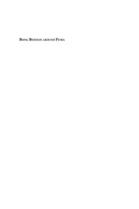 Cover image for book Being Bedouin Around Petra