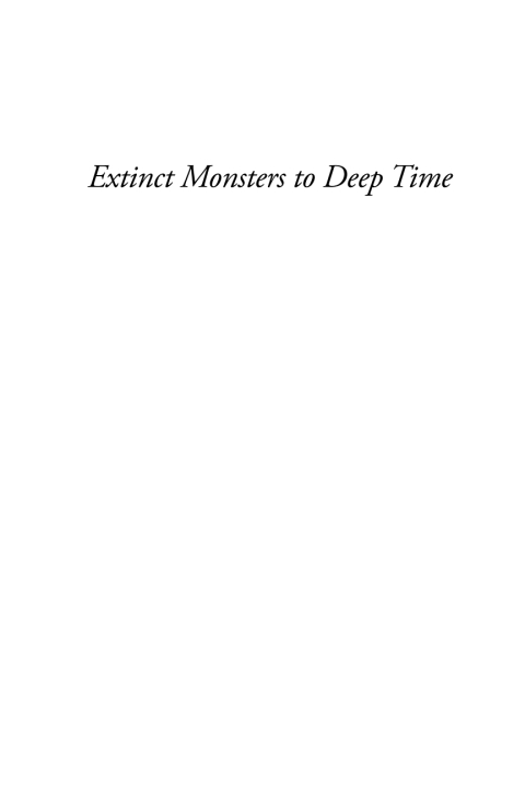 Cover image for book Extinct Monsters to Deep Time