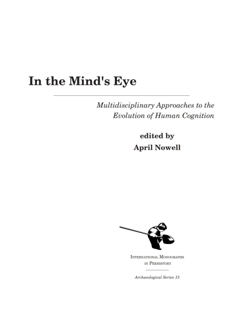 Cover image for book In the Mind's Eye