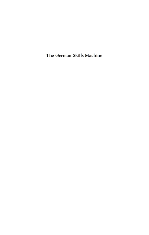 Cover image for book The German Skills Machine