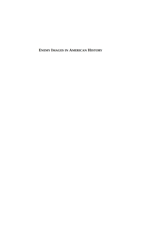 Cover image for book Enemy Images in American History