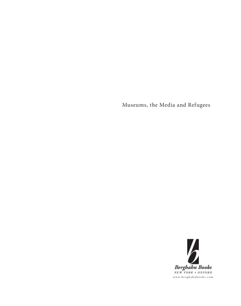 Cover image for book Museums, the Media and Refugees