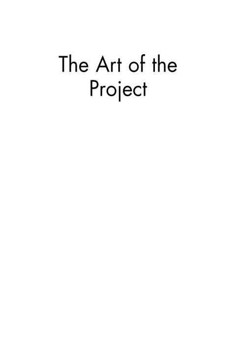 Cover image for book The Art of the Project