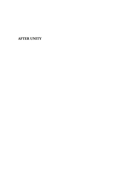 Cover image for book After Unity