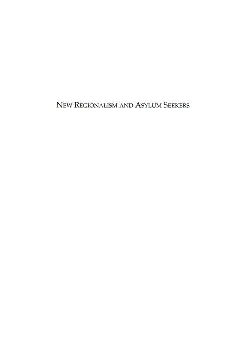 Cover image for book New Regionalism and Asylum Seekers