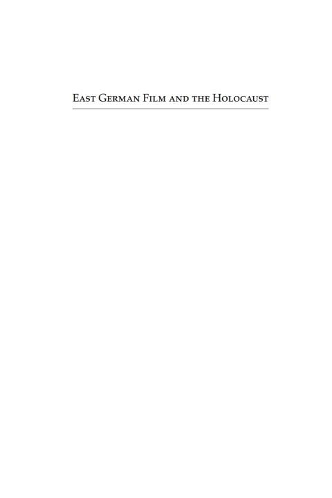 Cover image for book East German Film and the Holocaust