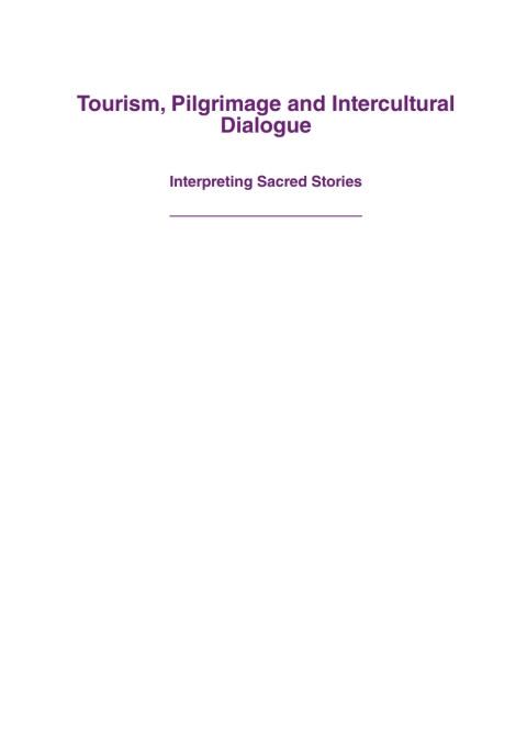 Cover image for book Tourism, Pilgrimage and Intercultural Dialogue