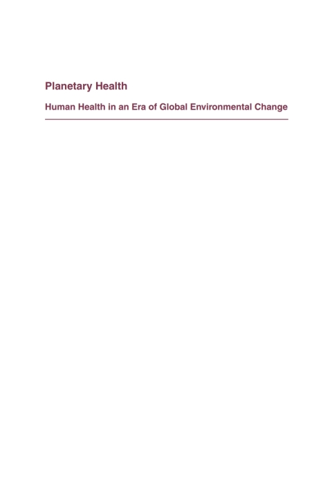 Cover image for book Planetary Health
