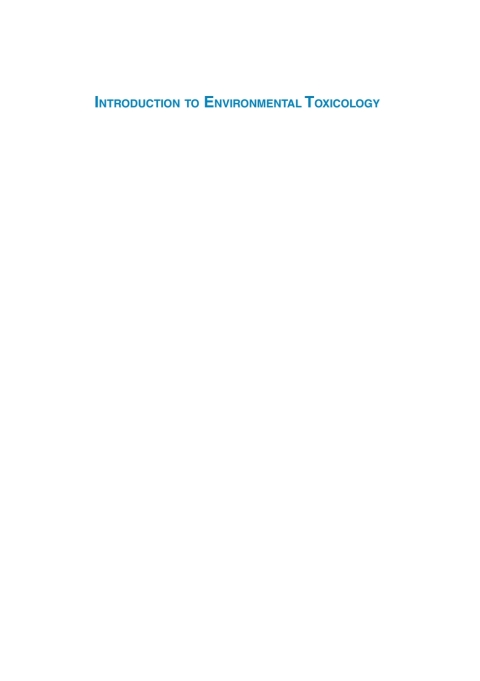Cover image for book Introduction to Environmental Toxicology
