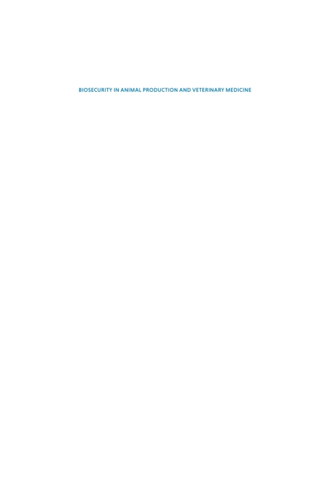 Cover image for book Biosecurity in Animal Production and Veterinary Medicine