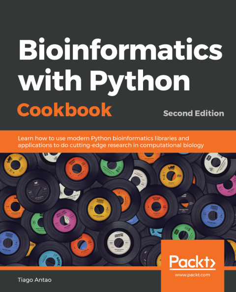 Cover image for book Bioinformatics with Python Cookbook