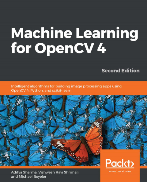 Cover image for book Machine Learning for OpenCV 4