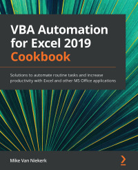 Cover image: VBA Automation for Excel 2019 Cookbook 1st edition 9781789610031