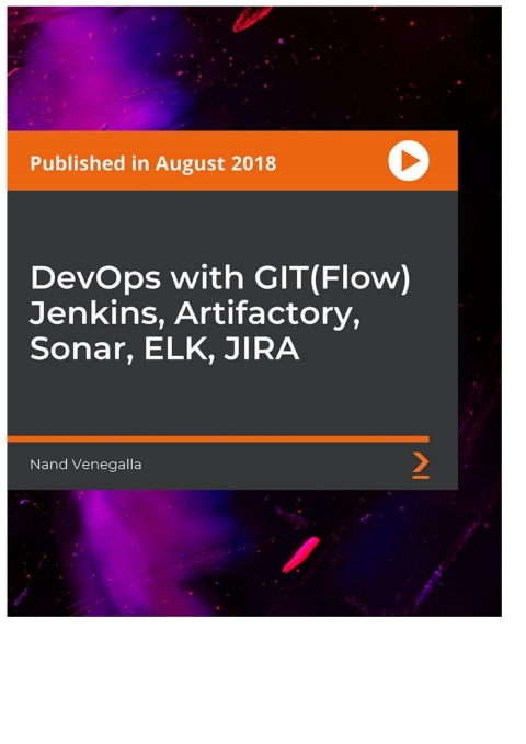 Cover image for book DevOps with GIT(Flow) Jenkins, Artifactory, Sonar, ELK, JIRA