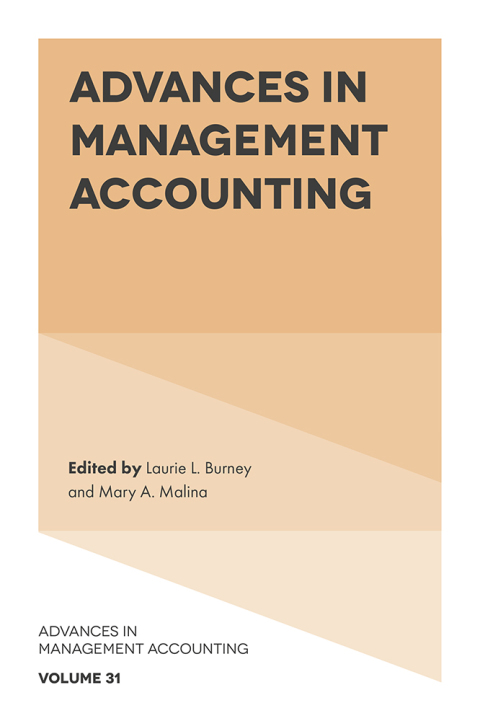 Cover image for book Advances in Management Accounting
