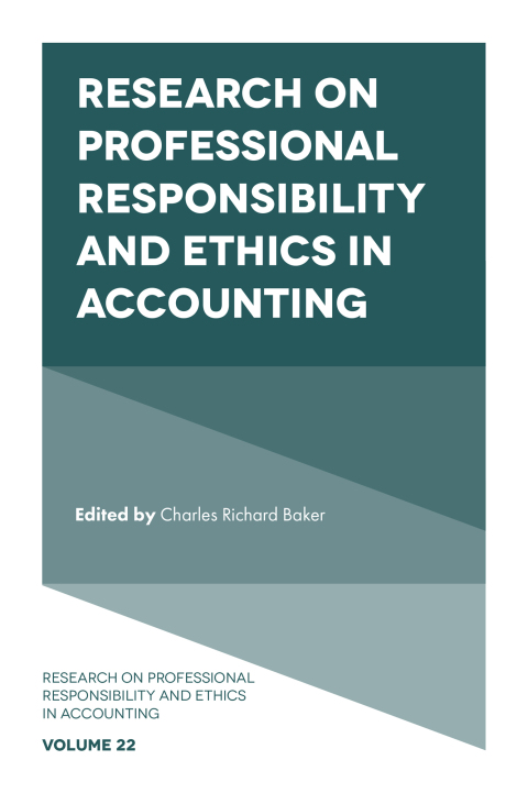 Cover image for book Research on Professional Responsibility and Ethics in Accounting
